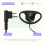 2 Pin Advanced D Shape Clip-Ear Ptt Headset Earpiece Mic 7
