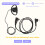 2 Pin Advanced D Shape Clip-Ear Ptt Headset Earpiece Mic 6