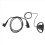 2 Pin Advanced D Shape Clip-Ear Ptt Headset Earpiece Mic 4