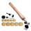 Schalenschleifer-Set mit 50 Schleifscheiben und Griff 8