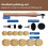 Schalenschleifer-Set mit 50 Schleifscheiben und Griff 6