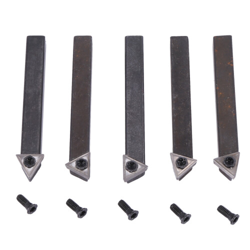 1/4 inch Mini Indexable Carbide Lathe Turning Tool Holder 5 Pieces 2