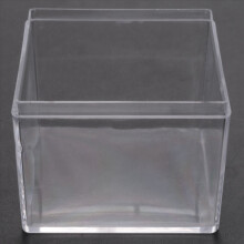 24 Pcs Square Transparent Plastic Packing Box Candy Gift