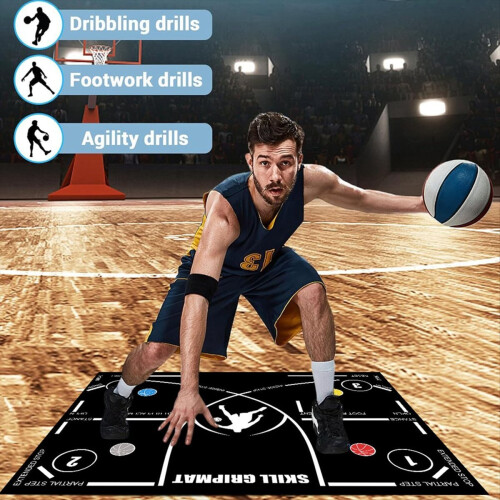 Basketball Footstep Mat Portable Agility Training 2