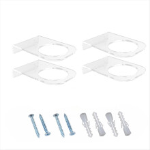 4 Pack Basketball Holder Wall Mount Acrylic Football Display Rack