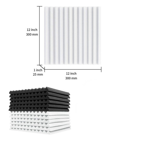 12 Pcs Acoustic Foam Board,Sound Insulation,for Studio Game Room 2