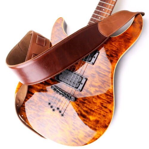 Guitar Accessories Thick Genuine Leather Electric Strap 2