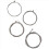 Set of 4 Steel Strings for String Guitar 3