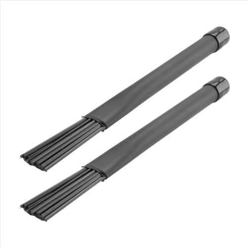 1 Pair Jazz Drum Brushes Retractable Sticks 32 cm black 2