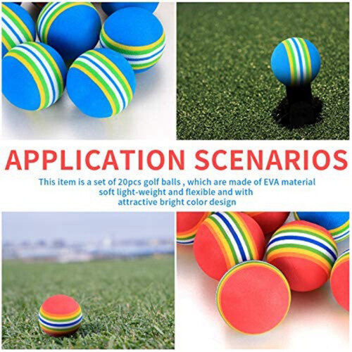 20 Pcs Golf BallsSoft Foam Garden Balls Practice 2