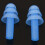 Pair Swimming Dive Flexible Silicone Ear Plugs Earplug Blue 6