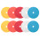 10Pack Flat Disc Markers Football Speed Agility Training 2