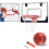 Over de deur basketbalring mini met bal 3