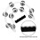 Half Moon Tambourine - Muziekinstrument Percussie Drum (Wit) 6