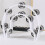 Half Moon Tambourine - Muziekinstrument Percussie Drum (Wit) 8