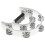 Half Moon Tambourine - Muziekinstrument Percussie Drum (Wit) 7