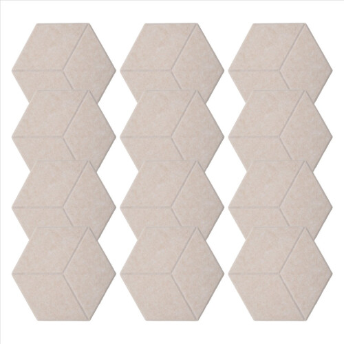 12 PACK Acoustic Foam,Self-Adhesive Sound Proof Panels(Shallow Camel) 1