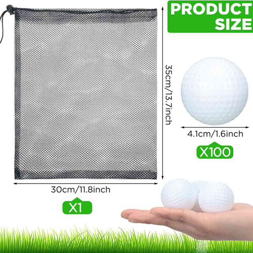 100 Pcs Golf Practice Ball Hollow Training Balls 2