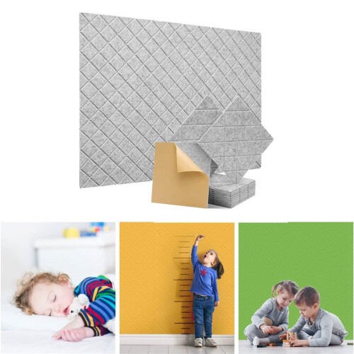 Soundproof Wall Panels,for Recording Studio,Office,Silver-Gray 2