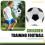 Size 5 Professional Training Soccer Balls PU Leather Black White 7