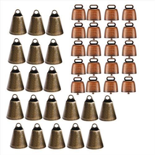 40Pcs Cow Horse Sheep Grazing Copper Bells 1