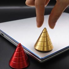 Tisch-Fidget-Toy, rotierender Kegelkreisel, Bürospielzeug, Gold