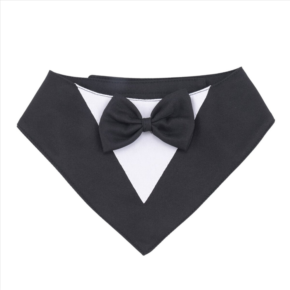 Dog ,Formal Wedding Collar with Bow Tie,Pet Party,S Black-image-OPC-PMQP72C-NEW