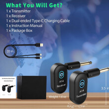 A14 Wireless Transmission Guitar Electric Blowpipe 2.4 Receiver