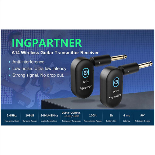 A14 Wireless Transmission Guitar Electric Blowpipe 2.4 Receiver 2