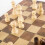Wooden Foldable 3 in 1 Chess Backgammon Board Folding 34x34cm 8