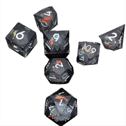 Resin decal quicksand for DND dice coc running group B