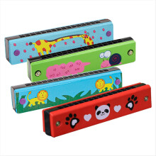 Children's Harmonica, Diatonic Wooden Musical Instrument