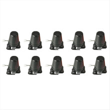 10Pcs Clockwork Legged Robot Wind Up Toy Movement for Kid Black