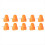 10Pcs Clockwork Legged Robot Wind Up Toy Movement for Kid Orange 2
