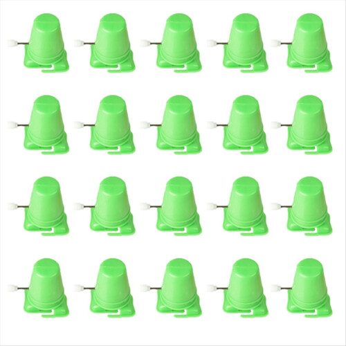 20Pcs Clockwork Legged Robot Wind Up Toy Movement for Kid Green 1