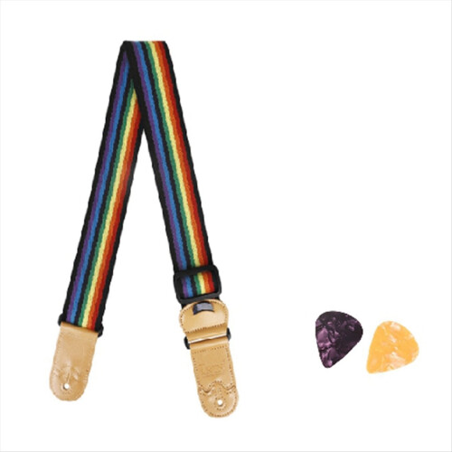 Guitar Strap Adjustable with Picks Holder
