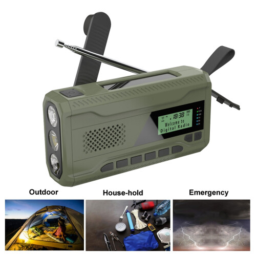 /FM Bluetooth-noodradio Ingebouwde 4500mAh-batterij 2