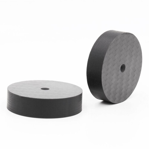 Koolstofvezel luidsprekerisolatie 40x10mm spikes basispad HiFi AMP