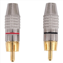 20 Stück vergoldete Audio-/Video-Verriegelungsstecker