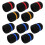 10 Pcs Handheld Stage Microphone Windscreen Foam Cover Karaoke Black 4