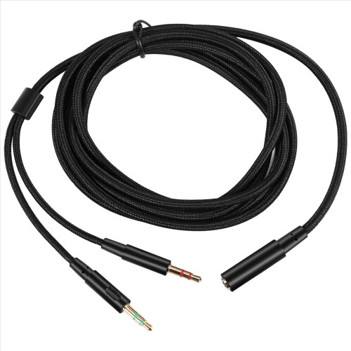 3.5mm Universal 2 in 1 Gaming Headset Audio- Extend Cable