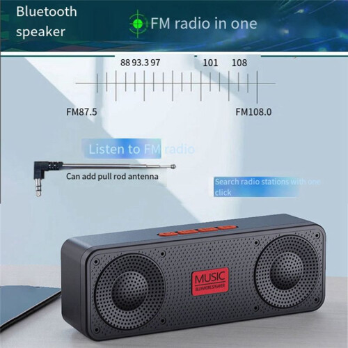 Draagbare FM-radio Draadloze Bluetooth 5.0-luidspreker-B 2