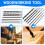 7Pcs Extra Long Wood Drill Bit Set 300mm Bits 6