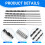 7Pcs Extra Long Wood Drill Bit Set 300mm Bits 8