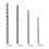 40Pcs Titanium Twist Drill Bit Set,Cobalt Metric Bits 7