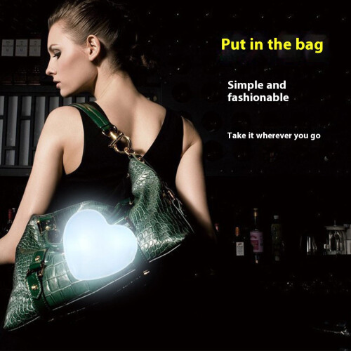 Touch Sensing Light Easy Activation Touch White Love Shaped Night 2