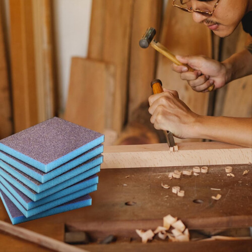 60-200 Grit Sanding Sponge Block Set Wet Dry, Blocks 2