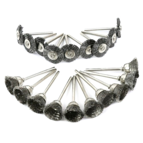 Wire Brush Set for Rotary Tool Die Grinder Flat Wheel Cup