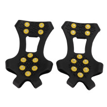 1 Paar 10 Steigeisen Eiskrallen Schneefänger Anti-Rutsch-Schuhketten XL (45-48)
