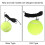 Tennis Practice Balls with Connecting String – Rebound Tool for Self Training 12